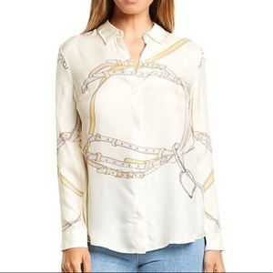 J.MCLAUGHLIN Lyanna Silk Blend Blouse